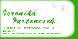 veronika martencsek business card